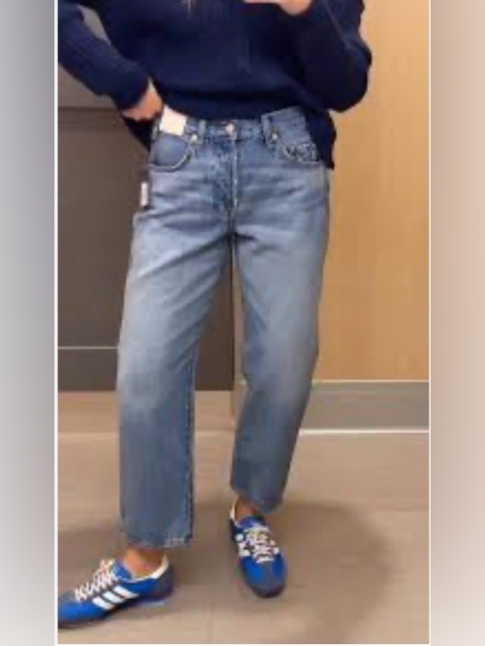 Universal Thread Light Blue Boyfriend Straight Crop Jeans